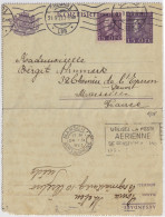 SWEDEN - 1925 Letter-Card Mi.K23a Uprated Facit F175Aa From ÖREBRO To MARSEILLE, France - Briefe U. Dokumente