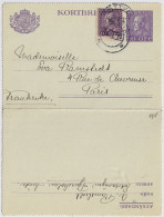 SWEDEN - 1922 Letter-Card Mi.K24Wb (p.12) Uprated Facit F179A From RÄTTVIK To PARIS, Fance - Brieven En Documenten