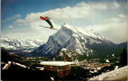 Canada Banff Ski Jump With The Judges' Tower On Mount Norquay - Banff