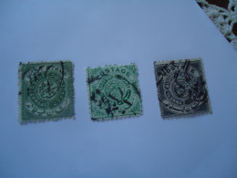 HYDERABAD INDIA STATES  3  USED STAMPS HYDERABAD - Travancore