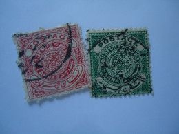 HYDERABAD INDIA STATES  2  USED STAMPS HYDERABAD - Travancore