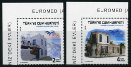 Türkiye 2018 Mi 4443-4444 MNH EUROMED, Traditional Houses, Architecture, Stone House - Unused Stamps