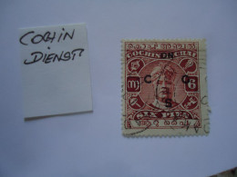 COCHIN INDIAN STATES USED STAMPS KINGS COCHIN  OVERPINT - Cochin