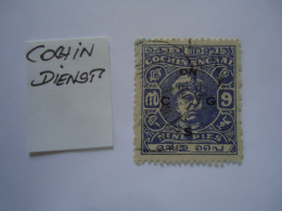 COCHIN INDIAN STATES USED STAMPS KINGS COCHIN  OVERPINT - Cochin