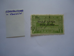 INDIA STATES  USED   STAMPS  TRAVANCORE - Travancore