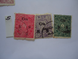 INDIA STATES  USED   STAMPS  TRAVANCORE 3  OVERPRINT - Travancore