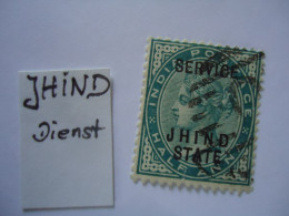 JHIND  INDIA STATES  USED   STAMPS  QUEEN OVERPRINT - Jhind