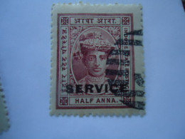 IDAR INDDRE   INDIA STATES  USED STAMPS  QUEEN OVERPRINT - Idar