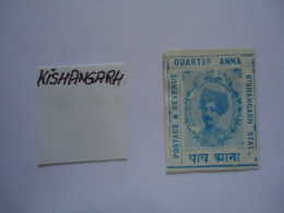 INDIA  STATES  MLN  STAMPS KISHENGARH IMPERFORATE - Kishengarh