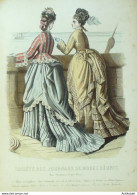Gravure De Mode Sociétété De Modes Réunis 1877 N°1170 - Estampes & Gravures