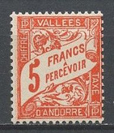 ANDORRE 1938 TAXE N° 20 ** Neuf MNH  Superbe  Cote 45 € - Unused Stamps