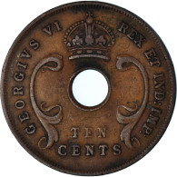 Monnaie, Afrique Orientale, 10 Cents, 1943 - Colonie Britannique