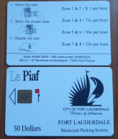 CARTE A PUCE PIAF FORT LAUDERDALE T.B.E !!! - Cartes De Stationnement, PIAF