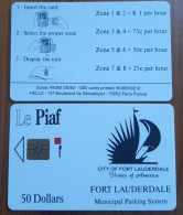 CARTE A PUCE PIAF FORT LAUDERDALE T.B.E !!! - PIAF Parking Cards