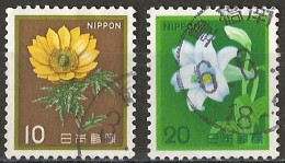 Japan 1982 - Mi 1517A/18A - YT 1429/30 ( Flowers : Adonis & White Trumpet Lily ) - Usati