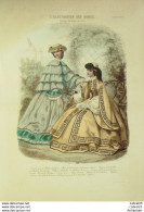 Gravure De Mode L'Illustrateur Des Dames 1869 N°05 - Voor 1900