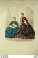 Gravure De Mode L'Illustrateur Des Dames 1869 N°09 - Voor 1900