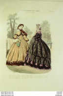 Gravure De Mode L'Illustrateur Des Dames 1869 N°10 - Voor 1900