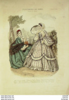 Gravure De Mode L'Illustrateur Des Dames 1869 N°11 - Vor 1900
