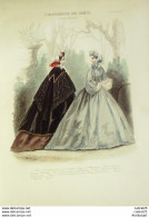 Gravure De Mode L'Illustrateur Des Dames 1869 N°13 - Avant 1900