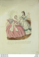 Gravure De Mode L'Illustrateur Des Dames 1869 N°15 - Voor 1900