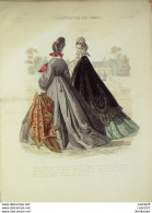 Gravure De Mode L'Illustrateur Des Dames 1869 N°24 - Voor 1900