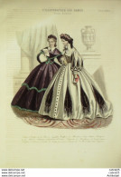 Gravure De Mode L'Illustrateur Des Dames 1869 N°26 - Ante 1900