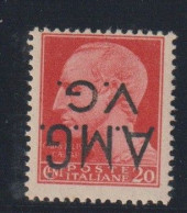 Italia Venezia Giulia  Cat 4d 1946 Definitives 20c Red  With Inverted Overprint,mint Never Hinged - Trentino & Triest