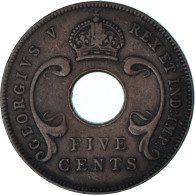 Monnaie, Afrique Orientale, 5 Cents, 1925 - Colonia Británica