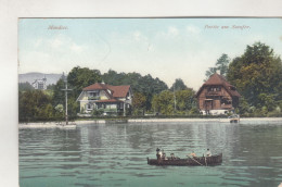 D2047) MONDSEE - Partie Am SEEUFER - HAUS DETAILS U. Boot Mit Kindern 1918 - Mondsee