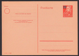 Freidrich Engels 20 Auf 30 Pf. P42/02 Ungebraucht - Postcards - Mint