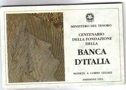 Italia Monetazione In Lire 1946-2001 100 + 200 + 500 Lire 1993 Fdc Banca D'italia - Sets Sin Usar &  Sets De Prueba