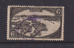 BRUNEI - 1924 Native Houses 6c Used As Scan - Brunei (...-1984)