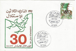 Envellope ALGERIE 1e Jour N° 1021 Y & T - Algérie (1962-...)