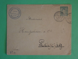 BW10 FRANCE  BELLE LETTRE  1890  TOURCOING   A  LEIPZIG GERMANY +AFF. INTERESSANT++    + - Andere & Zonder Classificatie