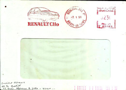 Lettre EMA Havas T 1991 RENAULT Clio , Transports Voitures Automobile Metier 92 Boulogne  A16/02 - Usines & Industries