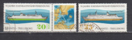 DDR 1979 - 70 Years Of Railway Ferry Connection Sassnitz-Trelleborg, Mi-nr. 2429/30, Used - Gebraucht