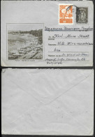 Bulgaria Illustrated Postal Stationery Cover To Germany 1970s Uprated. Varna - Covers & Documents