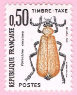 France Timbres-Taxe, N° 105 - Série Insectes, Coléoptère - 1960-.... Nuevos