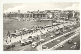 13/ CPSM - Marseille - Quai Des Belges Et Quai Du Port - Vieux Port, Saint Victor, Le Panier