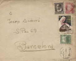 Carta Procedente Del Archivo "Andorrà", Con Franqueo De Viñeta Política. Circulada De Reus A Barcelona, El 7/11/37. - Republikeinse Censuur