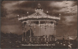 Illuminated Bandstand, Westcliff-on-Sea, Essex, C.1910 - RP Postcard - Southend, Westcliff & Leigh