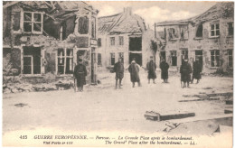 CPA  Carte Postale Belgique Pervyse La Grand Place Après Le Bombardement  VM69700 - Diksmuide