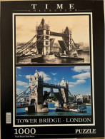 PUZZLE 1000 Pièces - TOWER BRIDGE LONDRES - TIME COLLECTION - Format 48x68 Cm - TB ETAT - Rompecabezas