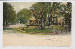 2000 HAMBURG - PÖSELDORF, Brunnen Am Mittelweg, Strassenbahn, 1902, Knackstedt & Näther - Eimsbuettel