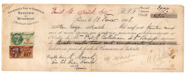 Fiscaux Sur Document--1928 -- Lettre Change Beauvais Et Dussault-PARIS----Bellebeau-Briquet-Monet - Brieven En Documenten