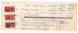 Fiscaux Sur Document--1942--Lettre Change-PARIS-- Doornick -- Dalbavie  Aubervilliers - Briefe U. Dokumente