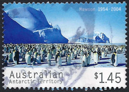 AUSTRALIAN ANTARCTIC TERRITORY (AAT) 2004 $1.45, Multicoloured, 50th Anniversary Mawson Station-Penguins FU - Oblitérés