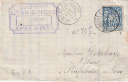 France Poste Ferroviaire - Lettre - Bahnpost