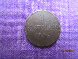 Germany: Hamburg Ein Sechsling 1855 - Monedas/ De Necesidad